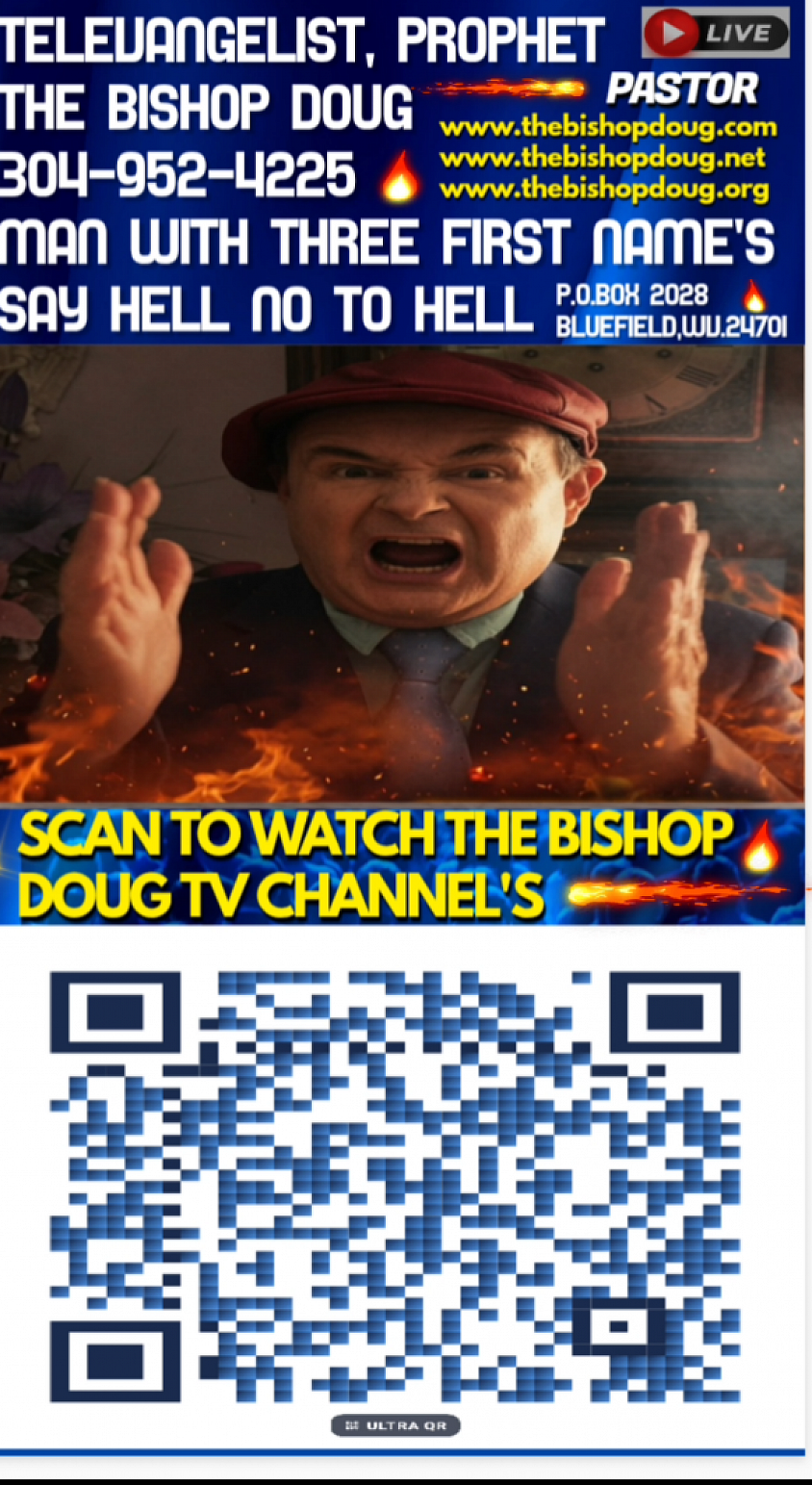SCAN QR BARCODE TO LINK TO THE BISHOP DOUGTV CHANNEL'S